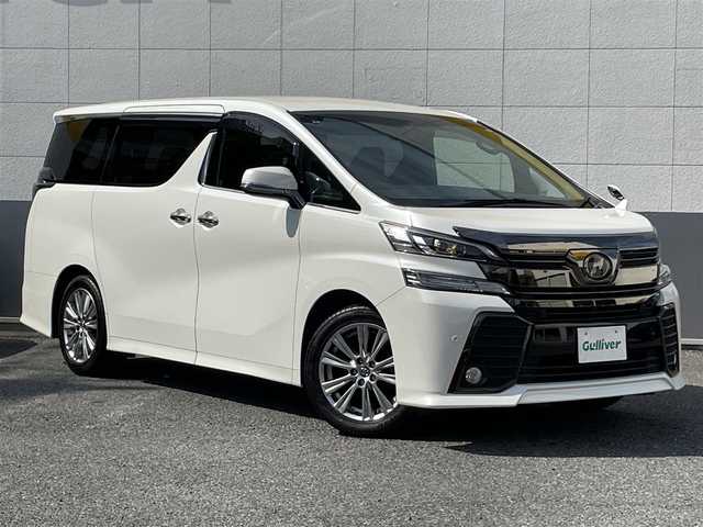 トヨタ ヴェルファイア Z Aエディション ゴールデンアイズ 鳥取県 2016(平28)年 3.4万km ホワイトパールクリスタルシャイン 純正10型SDナビ/　フルセグTV/DVD/CD/Bluetooth/バックカメラ/両側パワースライドドア/プリクラッシュセーフティ/パワーバックドア/レーダークルーズコントロール/ビルトインETC/ドライブレコーダー/ハーフレザーシート/コーナーセンサー/LEDヘッドライト/フォグランプ/オートライト/オートマチックハイビーム/ステアリングスイッチ/プッシュスタート/スマートキー×２/電動格納ミラー/ウインカーミラー/フロアマット/ドアバイザー