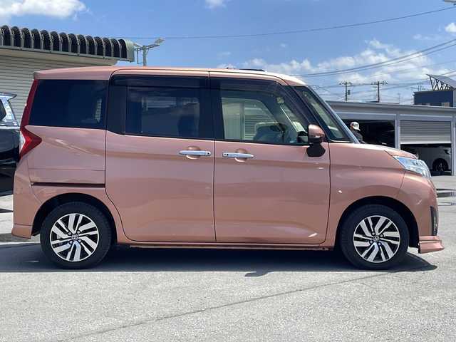 トヨタ ルーミー カスタムG S 道北・旭川 2017(平29)年 6.8万km ブリリアントカッパークリスタルマイカ 純正ナビ(CD/DVD/BT/SD/フルセグ)/バックカメラ/両側パワースライドドア/アイドリングストップ/横滑り防止/衝突軽減ブレーキ/前席シートヒーター/オートライト/革巻きステアリング/ステアリングリモコン/ETC/前後ドライブレコーダー/ウィンカーミラー/社外AW付き冬タイヤ積込