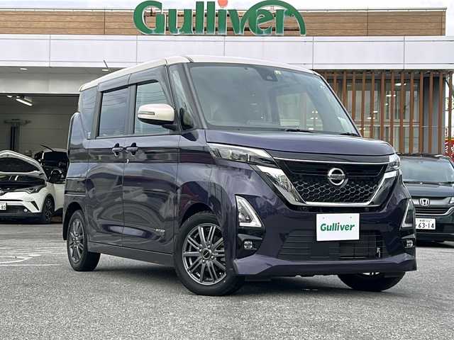 日産 ルークス HWS Gターボ プロパイロットED 沖縄県 2020(令2)年 4.6万km パープルⅡ 純正ナビ・TV・Bluetooth・CD・DVD/全方位カメラ/両側パワースライドドア/ETC/ドライブレコーダー/コーナーセンサー/衝突軽減システム/オートライト/レーンキープアシスト/プロパイロット/ステアリングスイッチ/リアロールサンシェード/リアサーキュレーター/オートホールド/ステアリングスイッチ/電子サイドブレーキ