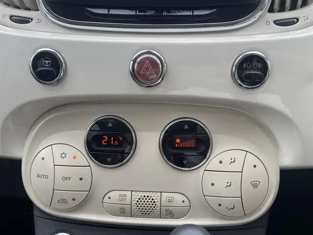 フィアット ５００ アッラモーダ 栃木県 2017(平29)年 6.5万km ボサノバホワイト ガラスルーフ/ブラウンレザー/純正ディスプレイオーディオ/Bluetooth/ETC/キセノンヘッドライト/純正15インチAW/純正ドラレコ前後