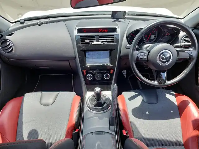 マツダ ＲＸ－８ スピリットR 東京都 2013(平25)年 4.8万km クリスタルホワイトパールマイカ 社外ナビ/フルセグ/ETC/オートライト/ハーフレザーシート/レカロシート/スマートキー/純正18インチAW/ステアリングスイッチ