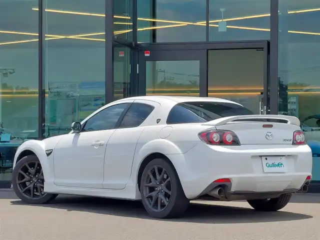 マツダ ＲＸ－８ スピリットR 東京都 2013(平25)年 4.8万km クリスタルホワイトパールマイカ 社外ナビ/フルセグ/ETC/オートライト/ハーフレザーシート/レカロシート/スマートキー/純正18インチAW/ステアリングスイッチ