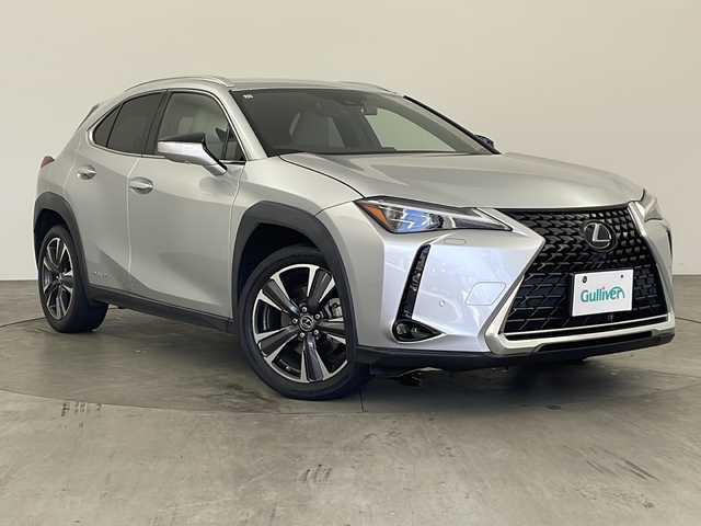レクサス ＵＸ 250h バージョンL 兵庫県 2019(令1)年 3.4万km プラチナムシルバーメタリック ・ワンオーナー車/・純正ナビ&Bluetooth&CD&DVD&SD&Miracast/・ビルトインETC2.0/・前後ドライブレコーダー/・全方位カメラ/・レーダークルーズコントロール/・革シート/・パワーシート/・メモリシート/・ヒートシーター/・エアシート/・パワーバックドア/・ステアリングヒーター/・ステアリングスイッチ/・LEXUSsafety/・レーンキープアシスト/・プリクラッシュセーフティ/・ブラインドスポットモニター/・クリアランスソナー/・LEDオートライト/・純正18インチアルミホイール/・Wエアバッグ/・カーテンエアバッグ/・プッシュスタートボタン/・スマートキー