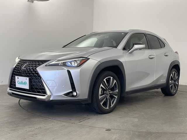 レクサス ＵＸ 250h バージョンL 兵庫県 2019(令1)年 3.4万km プラチナムシルバーメタリック ・ワンオーナー車/・純正ナビ&Bluetooth&CD&DVD&SD&Miracast/・ビルトインETC2.0/・前後ドライブレコーダー/・全方位カメラ/・レーダークルーズコントロール/・革シート/・パワーシート/・メモリシート/・ヒートシーター/・エアシート/・パワーバックドア/・ステアリングヒーター/・ステアリングスイッチ/・LEXUSsafety/・レーンキープアシスト/・プリクラッシュセーフティ/・ブラインドスポットモニター/・クリアランスソナー/・LEDオートライト/・純正18インチアルミホイール/・Wエアバッグ/・カーテンエアバッグ/・プッシュスタートボタン/・スマートキー