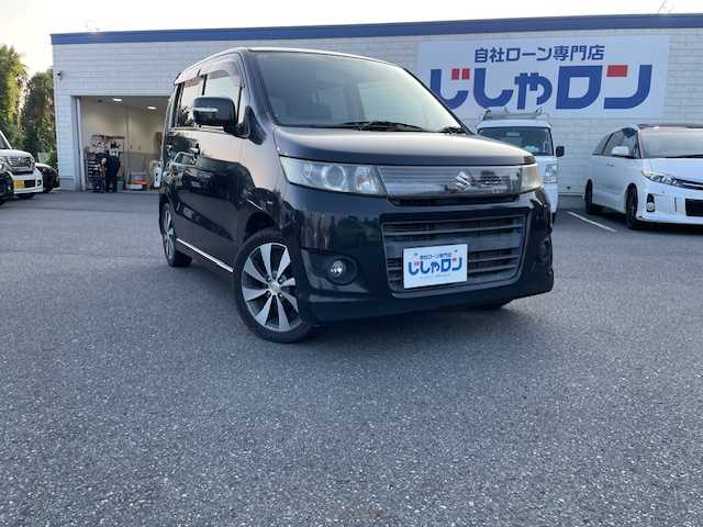 スズキ ワゴンＲ スティングレー リミテッドⅡ 東京都 2012(平24)年 8.6万km 黒 (株)IDOMが運営する【じしゃロン昭島店】の自社ローン専用車両になります。こちらは現金またはオートローンご利用時の価格です。自社ローンご希望の方は別途その旨お申付け下さい/社外ナビ/TV/CD/SD/プッシュスタート/スマートキー/シートヒーター/シートリフター/革巻きステアリング/純正アルミホイール/社外ドアバイザー/社外フロアマット
