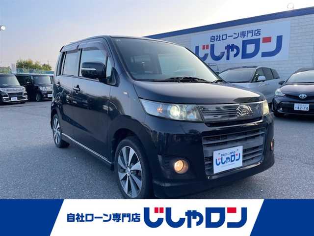 スズキ ワゴンＲ スティングレー リミテッドⅡ 茨城県 2012(平24)年 8.6万km 黒 【(株)IDOMが運営する【じしゃロン水戸店】の自社ローン対象車両になります。こちらは現金ご利用時の価格です。自社ローンご希望の方は別途その旨お申付け下さい。】/社外ナビ/TV/CD/SD/プッシュスタート/スマートキー/シートヒーター/シートリフター/革巻きステアリング/純正アルミホイール/社外ドアバイザー/社外フロアマット