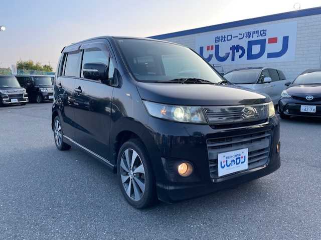 スズキ ワゴンＲ スティングレー リミテッドⅡ 茨城県 2012(平24)年 8.6万km 黒 【(株)IDOMが運営する【じしゃロン水戸店】の自社ローン対象車両になります。こちらは現金ご利用時の価格です。自社ローンご希望の方は別途その旨お申付け下さい。】/社外ナビ/TV/CD/SD/プッシュスタート/スマートキー/シートヒーター/シートリフター/革巻きステアリング/純正アルミホイール/社外ドアバイザー/社外フロアマット