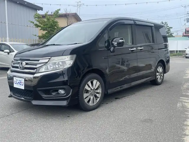 ホンダ ステップワゴン スパーダ Z クールスピリット 秋田県 2013(平25)年 10.2万km プレミアムスパークルブラックパール (株)IDOMが運営する【じしゃロン 秋田店】の自社ローン専用車両になります。こちらは現金またはオートローンご利用時の価格です。自社ローンご希望の方は別途その旨お申付け下さい////////メモリナビ/フルセグテレビ/バックカメラ/ウィンカーミラー/ドアバイザー/ETC/両側パワースライドドア/フリップダウンモニター