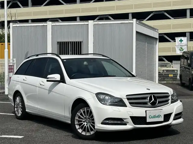 メルセデス・ベンツ Ｃ１８０ ブルーエフィシェンシー ワゴン 静岡県 2013(平25)年 4.4万km 白 純正HDDナビ（DVD/TV/BT/USB）/ビルトインETC/ルーフレール