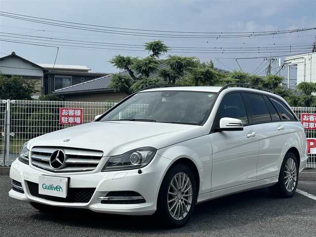 メルセデス・ベンツ Ｃ１８０ ブルーエフィシェンシー ワゴン 静岡県 2013(平25)年 4.4万km 白 純正HDDナビ（DVD/TV/BT/USB）/ビルトインETC/ルーフレール