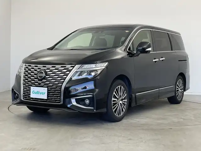 日産 エルグランド 250ハイウェイスターS 新潟県 2021(令3)年 3万km 黒 純正メーカーオプション10インチナビ/両側パワースライドドア/LEDヘッドライト/アラウンドビューモニター/クロストラフィック/コーナーセンサー/純正18インチアルミ/プッシュスタート/レーダークルーズコントロール/エマージェンシーブレーキ/ETC