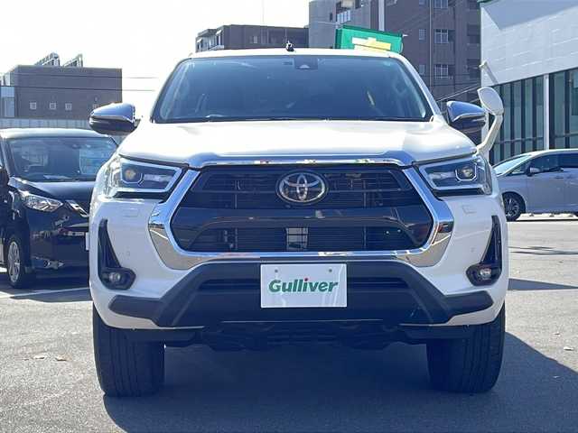 トヨタ ハイラックス Z 長野県 2020(令2)年 5万km スーパーホワイトⅡ 禁煙車/純正ナビ/【NSZT-W66T】/(CD/DVD/フルセグTV/Bluetooth)/セーフティセンス/・レーンディパーチャーアラート/・ロードサインアシスト/・レーダークルーズコントロール/・先行車発進告知/・クリアランスソナー/バックカメラ/ETC/革巻きステアリング/ステアリングスイッチ/アイドリングストップ/LEDヘッドライト/フォグランプ/オートライト/スマートキー/Pスタート/電動格納ミラー/XTREME-J　17インチAW/純正フロアマット/純正AWスタッドレス積み込み