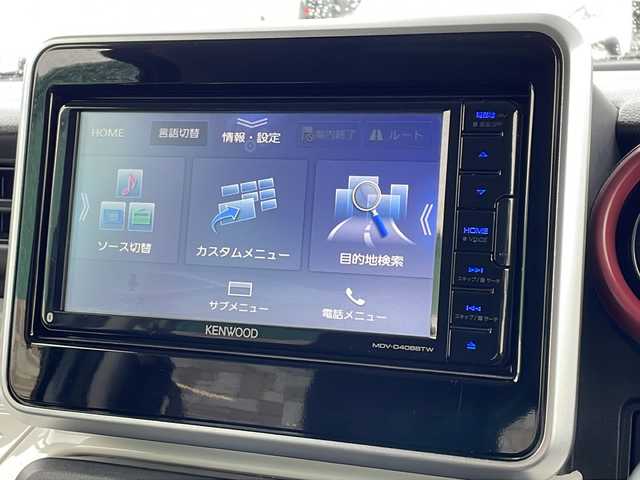 スズキ スペーシア HYBRID X 徳島県 2021(令3)年 5.5万km オフブルーM 社外7型ナビ　MDV-D4088TW/（ラジオ/DISC/USB/BT）/バックカメラ/D席シートヒーター/後方コーナーセンサー/ビルトインETC/アイドリングストップ/両側電動スライドドア/リアサンシェード/フルフラットシート/スペアキー/スマートキー/オートライト/レーンキープアシスト/衝突被害軽減システム