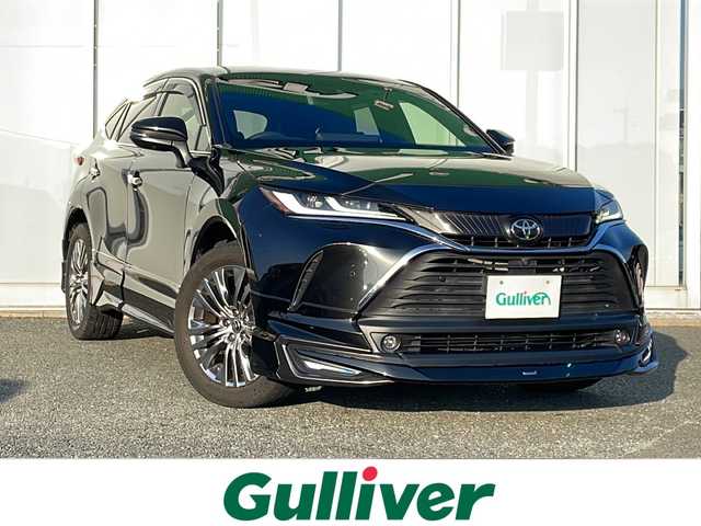 トヨタ ハリアー Z レザーパッケージ 福岡県 2020(令2)年 5.3万km プレシャスブラックパール 純正メーカーナビ/（Bカメラ/Bluetooth/AM/FM/TV）/全方位カメラ/パノラマルーフ/モデリスタフルエアロ/JBLサウンド/純正デジタルインナーミラー/HUD/ステアリングヒーター/レーダークルーズコントロール/電動リアゲート/レザーシート/パワーシート/シートメモリ機能/シートヒーター/エアシート/ETC2.0/純正19インチアルミホイール/電動パーキングブレーキ/HOLDボタン/デュアルエアコン/BSM/RCTA/クリアランスソナー/横滑り防止装置/車線逸脱警報/プリクラッシュ/オートマチックハイビーム/LEDヘッドライト/ISOFIX/ドアバイザー