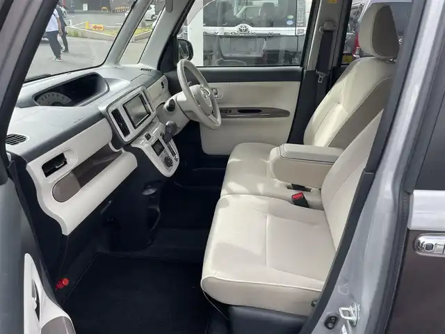 ダイハツ ムーヴ キャンバス X LTD メイクアッフ SA Ⅱ 愛知県 2017(平29)年 6.7万km スムースグレーマイカメタリック/プラムブラウンクリスタルマイカ 2トーン (株)IDOMが運営する【じしゃロン名古屋鳴海店】の自社ローン専用車両になります。こちらは現金またはオートローンご利用の価格です。自社ローンご希望の方は別途その旨お申し付けください。/スマートアシスト/・衝突軽減ブレーキ/・車線逸脱警報/社外SDナビ/・フルセグTV/・Bluetooth/・DVD/CD/SD/USB/・FM/AM/両側パワースライドドア/ステアリングスイッチ/アイドリングストップ/オートライト/フォグランプ/プッシュスタート/スマートキー/純正フロアマット/純正ドアバイザー/電動格納ミラー/横滑り防止機能