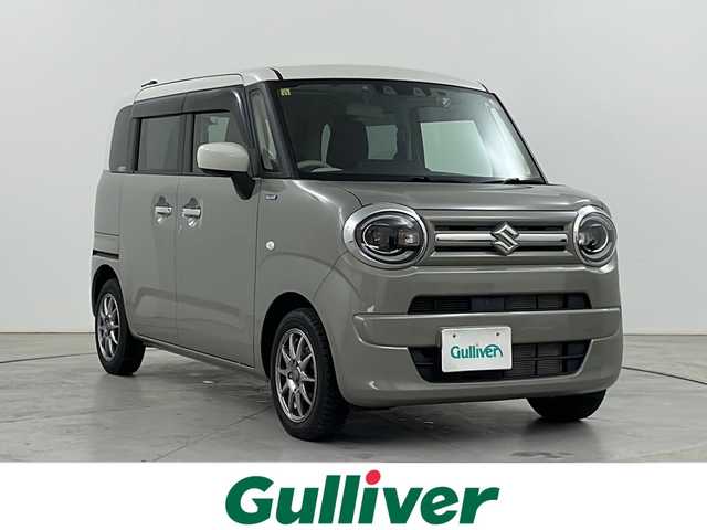 スズキ ワゴンＲ スマイル HYBRID S リミテッド 道央・札幌 2023(令5)年 1.1万km グレーⅡ ・４WD  スズキセーフティサポート/・デュアルセンサーブレーキサポート/・社外９インチフローティング　/　ナビ（CN-F1D9GD）/・Bluetooth/CD/DVD/HDMI/フルセグTV/・両側パワースライドドア/・シートヒーター運転席/助手席/・LEDヘッドライト/オートライト/・オートハイビーム/・横滑り防止装置/・盗難防止装置/・ドライブレコーダー前後（DRV-MR760）/・アイドリングストップ/・ETC/・色番号　E8Z