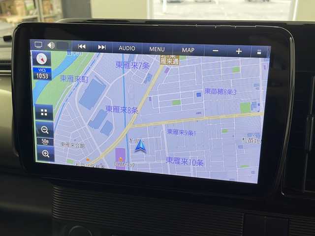 スズキ ワゴンＲ スマイル HYBRID S リミテッド 道央・札幌 2023(令5)年 1.1万km グレーⅡ ・４WD  スズキセーフティサポート/・デュアルセンサーブレーキサポート/・社外９インチフローティング　/　ナビ（CN-F1D9GD）/・Bluetooth/CD/DVD/HDMI/フルセグTV/・両側パワースライドドア/・シートヒーター運転席/助手席/・LEDヘッドライト/オートライト/・オートハイビーム/・横滑り防止装置/・盗難防止装置/・ドライブレコーダー前後（DRV-MR760）/・アイドリングストップ/・ETC/・色番号　E8Z