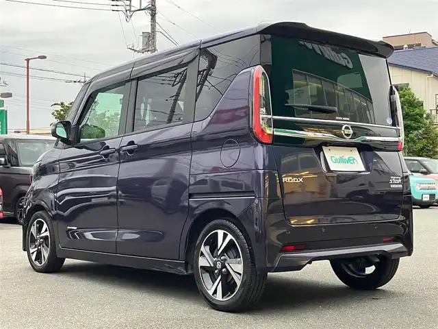 日産 ルークス HWS Gターボ プロパイロットED 静岡県 2020(令2)年 3.4万km アメジストパープル エンジンスタートストップ/パワーステアリング/パワーウィンドウ/アイドリングストップ/スマートキー/オートエアコン/クルーズコントロール/全方位カメラ/純正ETC/純正９インチナビ（CD.DVD.BT.フルセグ）/純正ドライブレコーダー/純正フロアマット/純正アルミホイール/ベンチシート/両側パワースライドドア/ABS/横滑り防止装置/コーナーセンサー前後/オートライト/LEDライト/W+サイドエアバック/衝突軽減システム