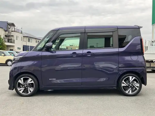 日産 ルークス HWS Gターボ プロパイロットED 静岡県 2020(令2)年 3.4万km アメジストパープル エンジンスタートストップ/パワーステアリング/パワーウィンドウ/アイドリングストップ/スマートキー/オートエアコン/クルーズコントロール/全方位カメラ/純正ETC/純正９インチナビ（CD.DVD.BT.フルセグ）/純正ドライブレコーダー/純正フロアマット/純正アルミホイール/ベンチシート/両側パワースライドドア/ABS/横滑り防止装置/コーナーセンサー前後/オートライト/LEDライト/W+サイドエアバック/衝突軽減システム