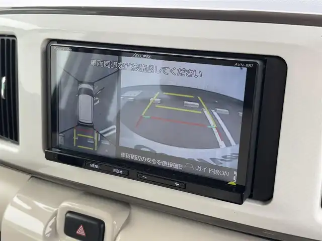 ダイハツ ムーヴ キャンバス G メイクアップ リミテッド　SAⅢ 徳島県 2022(令4)年 3.4万km パールホワイトⅢ/ナチュラルベージュマイカメタリック 2トーン ナビ　AVN-R87/(AM/FM/Bluetooth/DISC/USB/SD)/ETC/バックカメラ/全方位カメラ/両側電動スライドドア/シートヒーター/プッシュスタート/スマートキー/LEDヘッドライト/LEDフォグライト/フロアマット/オートライト