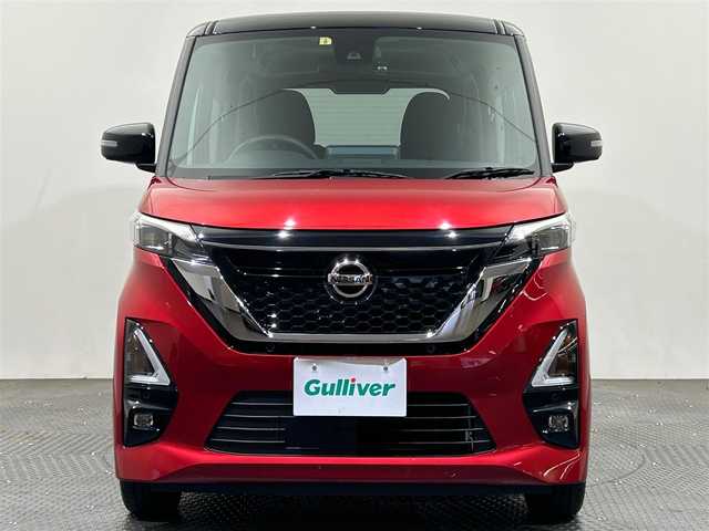 日産 ルークス HWS X プロパイロットED 愛媛県 2023(令5)年 0.8万km スパークリングレッド/ブラック 純正９インチナビ　/アラウンドビューモニター　/クルーズコントロール　/両側パワースライドドア　/純正フロアマット　/プロパイロット　/フルセグＴＶ　/純正ドライブレコーダー前後　/オートマチックハイビーム　/ＬＥＤ