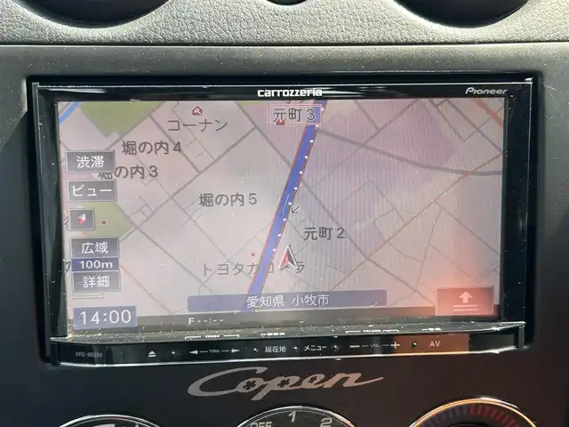 ダイハツ コペン ULTIMATE EDITION 愛知県 2006(平18)年 5.5万km ダークグリーンマイカ オープンカー/メモリーナビ（FM/AM/フルセグTV/USB/BT)/ETC/シートヒーター/純正RECARDシート/純正ビルシュタインショック/純正MOMOステアリング/純正フロアマット/D-SPORTマフラー/カーボンリアスポイラー/ENKEI15インチAW/パワーステアリング/パワーウィンドウ/ABS/ハロゲンライト