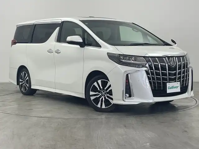 トヨタ アルファード S Cパッケージ 群馬県 2023(令5)年 1.8万km ホワイトパールクリスタルシャイン 純正９型ナビ　純正１２．１型後席モニター　ツインムーンルーフ　アダプティブクルーズコントロール　レーンキープアシスト　衝突被害軽減ブレーキ　デジタルインナーミラー　ブラインドスポットモニター　禁煙車