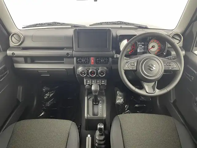 スズキ ジムニー ノマド FC 埼玉県 2025(令7)年 0.1千km 黒 登録済未使用車 シートヒーター 衝突被害軽減 LEDヘッドライト　レーダークルーズコントロール　スマートキー　純正フロアマット　背面タイヤ　純正15インチアルミ　ダウンヒルアシストコントロール　