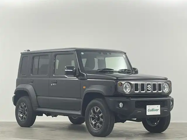 スズキ ジムニー ノマド FC 埼玉県 2025(令7)年 0.1千km 黒 登録済未使用車 シートヒーター 衝突被害軽減 LEDヘッドライト　レーダークルーズコントロール　スマートキー　純正フロアマット　背面タイヤ　純正15インチアルミ　ダウンヒルアシストコントロール　