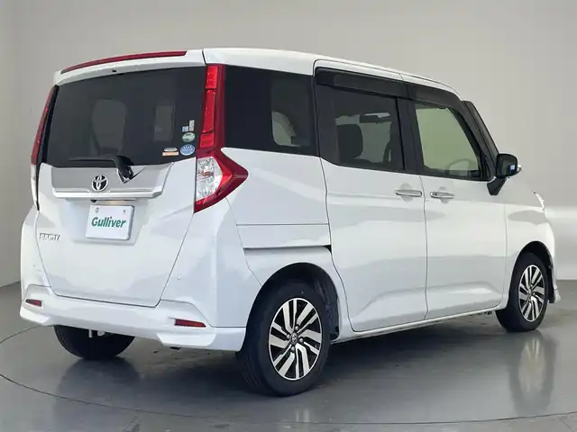 トヨタ ルーミー カスタムG S 愛知県 2017(平29)年 6.6万km パールホワイトⅢ 純正ナビ　シートヒーター　ＳＡII　禁煙　バックカメラ　クルーズコントロール　ＥＴＣ　プッシュスタート　ＬＥＤオートライト　フォグランプ　衝突軽減　両側パワースライドドア　純正ドラレコ　純正フロアマット　スペアタイヤ