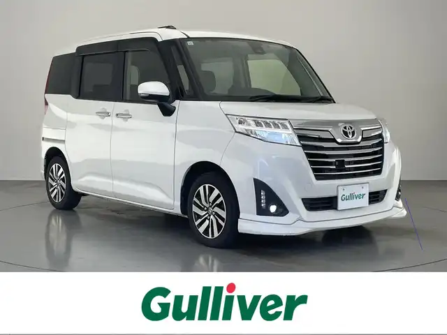 トヨタ ルーミー カスタムG S 愛知県 2017(平29)年 6.6万km パールホワイトⅢ 純正ナビ　シートヒーター　ＳＡII　禁煙　バックカメラ　クルーズコントロール　ＥＴＣ　プッシュスタート　ＬＥＤオートライト　フォグランプ　衝突軽減　両側パワースライドドア　純正ドラレコ　純正フロアマット　スペアタイヤ