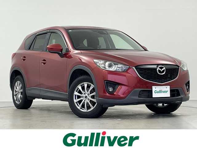 マツダ ＣＸ－５ XD 岐阜県 2014(平26)年 14万km ジールレッドマイカ 7インチナビ/(AM/FM/CD/SD/BT/DVD/ワンセグ)/バックカメラ/ビルトインETC/TCS/RVM/AFS/革巻ステアリング/ステアリングリモコン/クルコン/デュアルエアコン/HID/フォグ/プッシュスタート/スマートキー/スペアキー/純正フロアマット/純正サイドバイザー/純正AW