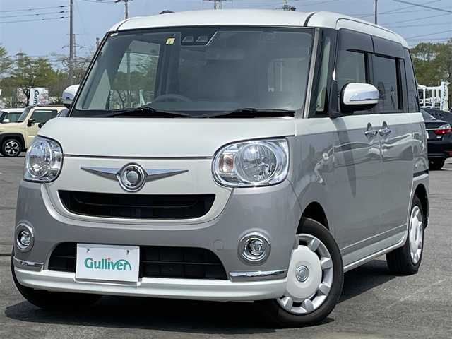 ダイハツ ムーヴ キャンバス X メイクアップ SA Ⅲ 道央・札幌 2018(平30)年 5.3万km パールホワイトⅢ/スムースグレーマイカメタリック 2トーン ４WD/社外SDナビ/CD/DVD/BT/フルセグ/スマートアシストIII/衝突被害軽減ブレーキ/横滑り防止装置/レーンキープアシスト/リアコーナーセンサー/ETC/アイドリングストップ/両側スライドドア/プッシュスタート/スマートキー/ハロゲンヘッドライト/オートライト/オートハイビーム/フォグランプ/ヘッドライトレベライザー/電動格納ミラー/純正フロアマット/ドアバイザー/純正エンジンスターター