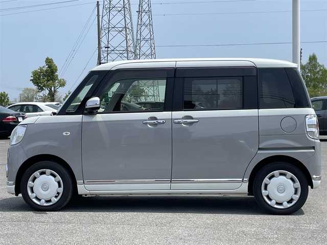 ダイハツ ムーヴ キャンバス X メイクアップ SA Ⅲ 道央・札幌 2018(平30)年 5.3万km パールホワイトⅢ/スムースグレーマイカメタリック 2トーン ４WD/社外SDナビ/CD/DVD/BT/フルセグ/スマートアシストIII/衝突被害軽減ブレーキ/横滑り防止装置/レーンキープアシスト/リアコーナーセンサー/ETC/アイドリングストップ/両側スライドドア/プッシュスタート/スマートキー/ハロゲンヘッドライト/オートライト/オートハイビーム/フォグランプ/ヘッドライトレベライザー/電動格納ミラー/純正フロアマット/ドアバイザー/純正エンジンスターター