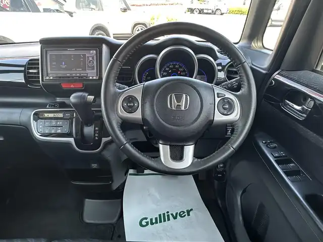 ホンダ Ｎ ＢＯＸ カスタム G ターボ Aパッケージ 群馬県 2014(平26)年 11.8万km パール シティブレーキ/ナビゲーション　/フルセグテレビ　/CD＆DVD　/バックカメラ　/ETC　/キセノンライト　/スマートキー　/両パワースライドドア　/無限グリル　/１５インチ社外アルミホイール　/保証書　/取説　/整備手帳