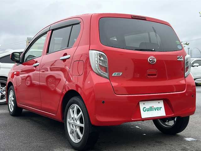 ダイハツ ミラ イース X SA 岐阜県 2013(平25)年 6.5万km シャイニングレッド スマートアシスト/純正オーディオ/コーナーセンサー/アイドリングストップ/オンダッシュナビ/ワンセグ/キーレス/スペアキー/電動格納ミラー/純正フロアマット/純正14インチアルミ/取扱説明書/記録簿