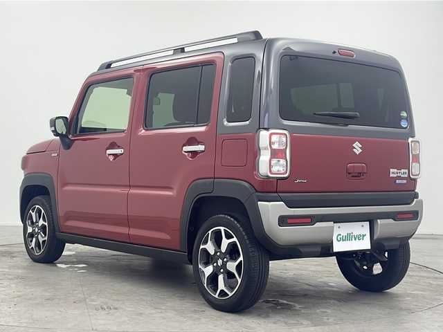 スズキ ハスラー Jスタイル 三重県 2021(令3)年 1.8万km フェニックスレッドパール/ガンメタリック2トーンルーフ デュアルカメラブレーキサポート/全方位カメラパッケージ/レーンキープアシスト/オートライト/オートハイビーム/ＬＥＤヘッドライト/フォグランプ/ルーフレール/シートヒーター/バックソナー/純正アルミ/純正フロアマット