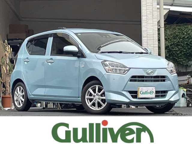 ダイハツ ミラ イース G SAⅢ 大分県 2017(平29)年 2.4万km スカイブルーメタリック 純正14インチアルミホイール/社外ETC/社外フロアマット/社外ナビ/フルセグTV/Bluetooth/オートライト/オートマッチックハイビーム/衝突被害軽減ブレーキ/横滑り防止装置/シートヒーター