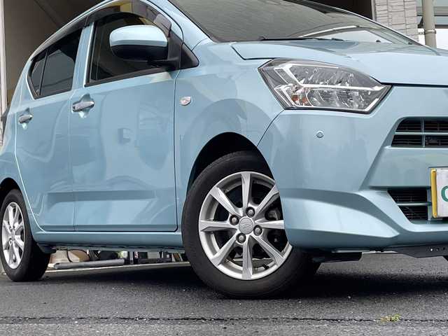 ダイハツ ミラ イース G SAⅢ 大分県 2017(平29)年 2.4万km スカイブルーメタリック 純正14インチアルミホイール/社外ETC/社外フロアマット/社外ナビ/フルセグTV/Bluetooth/オートライト/オートマッチックハイビーム/衝突被害軽減ブレーキ/横滑り防止装置/シートヒーター
