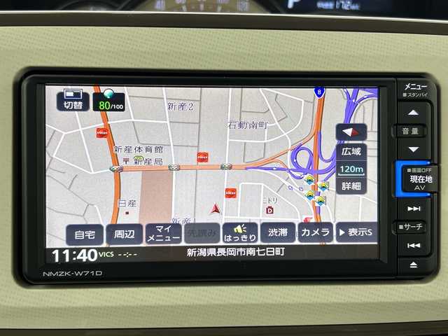 ダイハツ ムーヴ キャンバス G メイクアップ リミテッド　SAⅢ 新潟県 2019(平31)年 1.8万km パールホワイトⅢ/ナチュラルベージュマイカメタリック 2トーン 純正メモリナビ/フルセグ/NMZK-W710/　CD/SD/DVD/Bluetooth/全周囲カメラ/両側パワースライドドア/スマートキー/衝突被害軽減ブレーキ/LEDヘッドライト/オートライト/オートハイビーム/フォグランプ/プッシュスタート/電動格納式ミラー/ETC/取扱説明書/スペアキー
