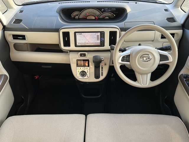 ダイハツ ムーヴ キャンバス G メイクアップ リミテッド　SAⅢ 石川県 2019(平31)年 1.8万km パールホワイトⅢ/ナチュラルベージュマイカメタリック 2トーン 純正ナビ/全方位カメラ/ETC/ドライブレコーダー（前方のみ）/両側パワースライドドア/スマートキー/衝突被害軽減ブレーキ/LEDヘッドライト/W+サイドエアバック/プッシュスタート/電動格納式ミラー/取扱説明書