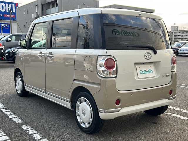 ダイハツ ムーヴ キャンバス G メイクアップ リミテッド　SAⅢ 石川県 2019(平31)年 1.8万km パールホワイトⅢ/ナチュラルベージュマイカメタリック 2トーン 純正ナビ/全方位カメラ/ETC/ドライブレコーダー（前方のみ）/両側パワースライドドア/スマートキー/衝突被害軽減ブレーキ/LEDヘッドライト/W+サイドエアバック/プッシュスタート/電動格納式ミラー/取扱説明書