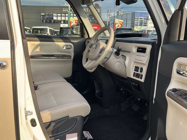 ダイハツ ムーヴ キャンバス G メイクアップ リミテッド　SAⅢ 石川県 2019(平31)年 1.8万km パールホワイトⅢ/ナチュラルベージュマイカメタリック 2トーン 純正ナビ/全方位カメラ/ETC/ドライブレコーダー（前方のみ）/両側パワースライドドア/スマートキー/衝突被害軽減ブレーキ/LEDヘッドライト/W+サイドエアバック/プッシュスタート/電動格納式ミラー/取扱説明書