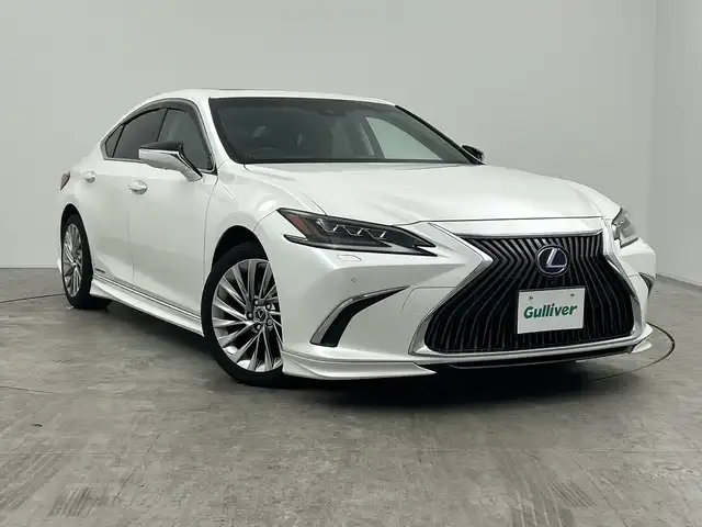 レクサス ＥＳ 300h バージョンL 三重県 2019(令1)年 8.3万km ソニッククォーツ エアロ/サンルーフ/純正ナビ/ＢＳＭ/全周囲カメラ/ＥＴＣ２．０/ＬＥＤヘッドライト/シートヒーター/ベンチレーション/パワーシート/シートメモリー/ＨＵＤ/リアスポイラー/レーダークルーズ/ブレーキキャリパー（SIXTHSENSE）