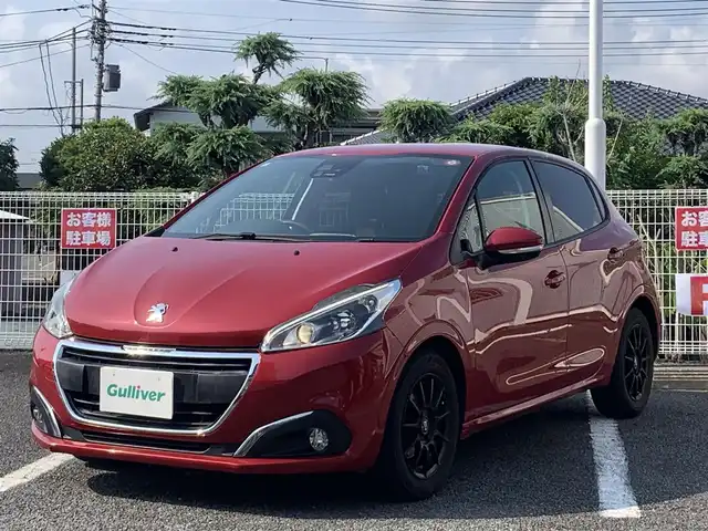 プジョー ２０８ スタイルプラス 静岡県 2016(平28)年 6.6万km ワイン 純正ナビ（FM/AM）/ETC/ドライブレコーダー