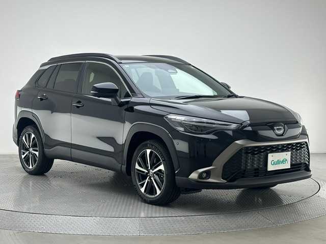 トヨタ カローラ クロス ハイブリッド Z 兵庫県 2025(令7)年 0.1千km アティチュードブラックマイカ 登録済未使用車/トヨタセーフティセンス/レーダークルーズコントロール/ハーフレザーシート/シートヒーター/純正１０.5インチナビ＆フルセグTV/（BT＆FM＆AM）/アラウンドビューモニター/ブレーキホールド/電子パーキング/コーナーセンサー/オートライト＆ハイビーム/LEDライト/ETC/パワーバックドア/純正18インチアルミホイール/スマートキー＆スペアキー有り/プッシュスタート