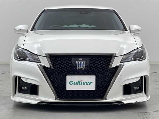 トヨタ クラウン ハイブリッド アスリートSJ-フロンティアLTD 宮城県 2018(平30)年 4.7万km ホワイトパールクリスタルシャイン トヨタセーフティセンス/・プリクラッシュセーフティ/・レーンディパチャーアラート/・レーダークルーズコントロール/・オートハイビーム/・クリアランスソナー/純正SDナビ/・CD.DVD.BT.SD.AUX.USB/フルセグTV/バックカメラ/TEIN車高調/ハーフレザーシート/前席パワーシート/前席シートヒータート/LEDヘッドライト/フォグランプ/ステアリングスイッチ/ステアリングヒーター/ドライブレコーダー（Fのみ）/社外18インチアルミホイール/社外フロアマット