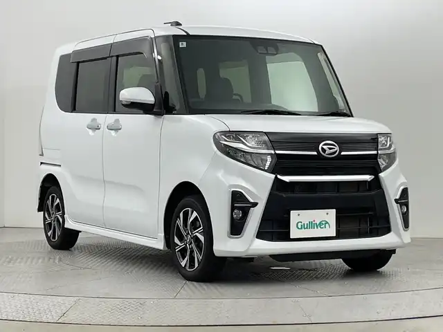 ダイハツ タント カスタム X 新潟県 2022(令4)年 3.8万km シャイニングホワイトパール ワンオーナー　/4WD/禁煙車/純正メモリナビ(AM/FM/BT/DVD)　/フルセグTV/Bluetooth接続/前席ドライブレコーダー/両側パワースライドドア　　/バックモニター　　/前席シートヒーター　/スマートアシスト/・衝突被害軽減ブレーキ/・衝突警報機能/・車線逸脱抑制機能/・ふらつき警報機能/横滑り防止機能/アイドリングストップ/前後コーナーセンサー　/スペアキー1本　/保証書/取扱説明書