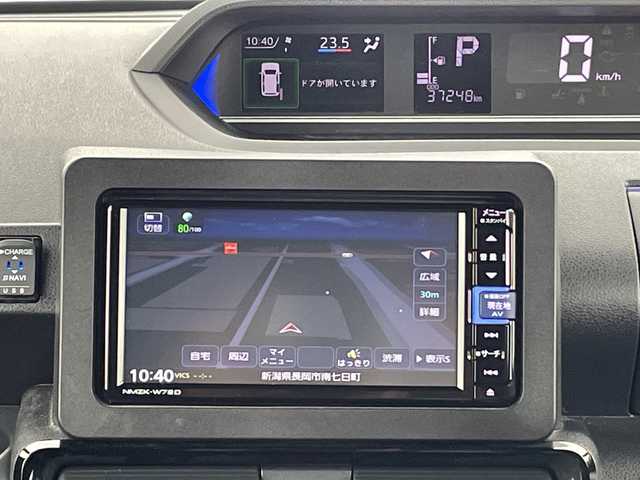 ダイハツ タント カスタム X 新潟県 2022(令4)年 3.8万km シャイニングホワイトパール ワンオーナー　/4WD/禁煙車/純正メモリナビ(AM/FM/BT/DVD)　/フルセグTV/Bluetooth接続/前席ドライブレコーダー/両側パワースライドドア　　/バックモニター　　/前席シートヒーター　/スマートアシスト/・衝突被害軽減ブレーキ/・衝突警報機能/・車線逸脱抑制機能/・ふらつき警報機能/横滑り防止機能/アイドリングストップ/前後コーナーセンサー　/スペアキー1本　/保証書/取扱説明書