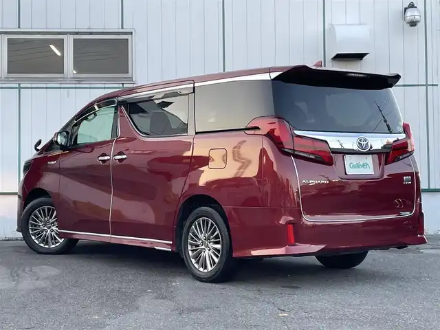 トヨタ アルファードハイブリット SR 山梨県 2018(平30)年 4.4万km ダークレッドマイカメタリック ALPINE製ナビ(EX11Z)/CD/DVD/SD/Bluetooth接続/フルセグTV/バックカメラ/サイドカメラ/ETC/両側電動スライドドア/前席パワーシート/前席シートヒーター/前席エアシート/スペアキー/取扱説明書/保証書